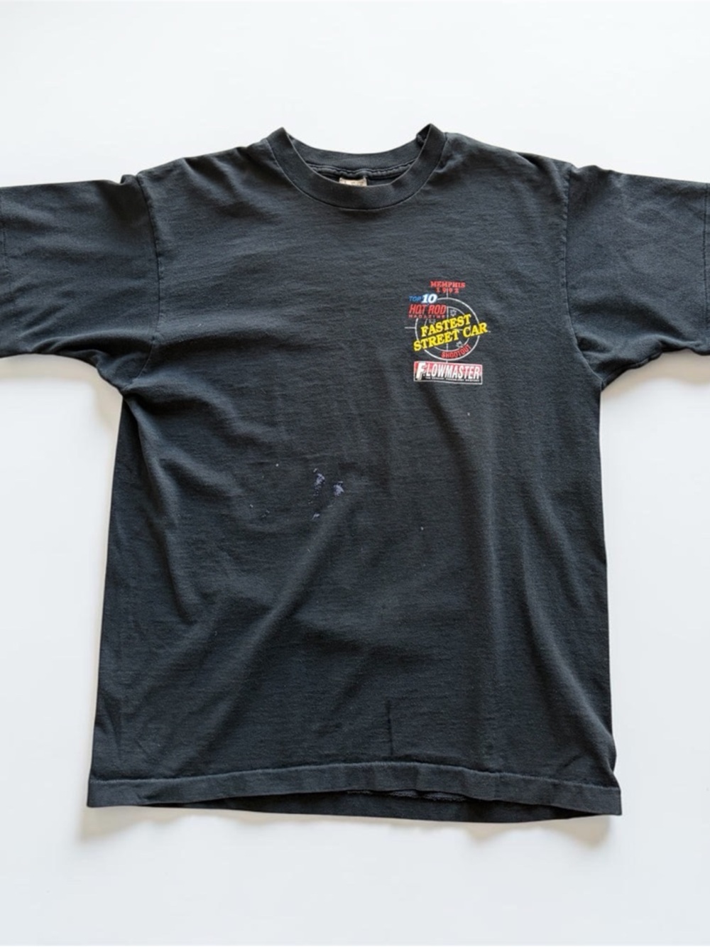 Vintage Black 'Fastest Street Car' Graphic Tee